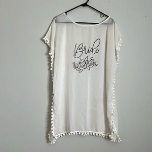 Sheer Bride swim cover. Size Large.